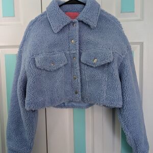 Signature Light Blue Teddy Jacket